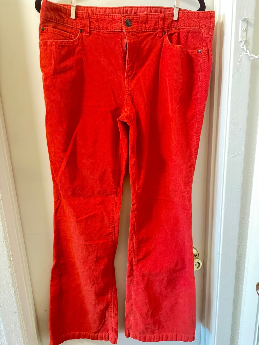 Eddie Bauer Red Corduroy Pants Size 12